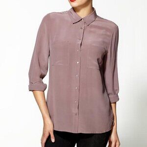 Juicy Couture Tinley Road Silk Olivia Dusty Rose Blouse Size S
